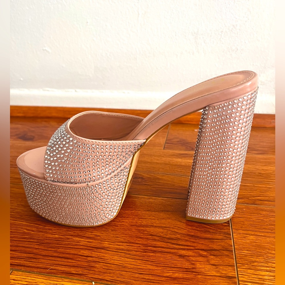 A pair of LULU's 'Diamond Girl' Heels